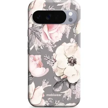 Pouzdro na mobilní telefon Odolný obal Mobiwear Elite Pro - Google Pixel 10 Pro XL - EX06E Květy na šedém pozadí (Odolné pouzdro, obal kryt Mobiwear Elite Pro - maximální ochrana mobilu Google Pixel 10 Pro XL, zesílené hrany, přesné výřezy, pohodlné držení, odolná grafika, kvalitní