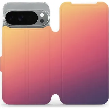 Pouzdro na mobilní telefon Flipové pouzdro Mobiwear - Google Pixel 10 Pro XL - VP66S Oranžový odstín (Knížkové flip pouzdro, obal, kryt na mobil Google Pixel 10 Pro XL - VP66S Oranžový odstín, materiál Umělá kůže + TPU - ochrana 360°, stojánek, silikonová vanička, magnetické zavírá