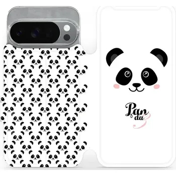 Pouzdro na mobilní telefon Flipové pouzdro Mobiwear - Google Pixel 10 Pro - M030P Panda Amálka (Knížkové flip pouzdro, obal, kryt na mobil Google Pixel 10 Pro - M030P Panda Amálka, materiál Umělá kůže + TPU - ochrana 360°, stojánek, silikonová vanička, magnetické zavírání)