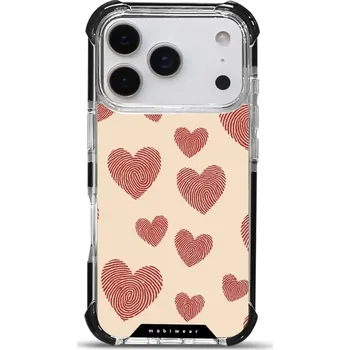 Pouzdro na mobilní telefon Odolný obal Mobiwear MagSafe Elite Bumper - Apple iPhone 17 Pro - DP93D Otisk srdce (Odolný kryt, pouzdro, obal Mobiwear Elite Bumper na mobil Apple iPhone 17 Pro - DP93D Otisk srdce, materiál Plast + TPU silikon + kov - zesílená ochrana telefonu, podpora