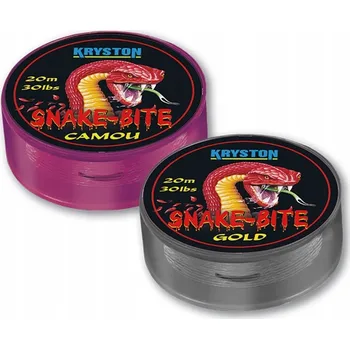 Kryston - SNAKE-BITE Potahovaná návazcová šňůrka 20lb 20m Camo