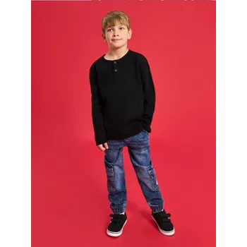 Pánské džíny Sinsay - Džínové cargo joggery - indigo jeans - 923EM-57J - 923EM-57J-140