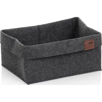 Organizér na kosmetiku Kela Koš Fay 26x19 cm filc tmavě šedá
