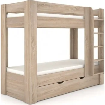 Dětská postel Dětská patrová postel REA Pikachu pravá - dub bardolino