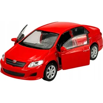 autíčko WELLY 2009 TOYOTA COROLLA ČERVENÁ 1:34 NOVÝ KOVOVÝ MODEL 43608