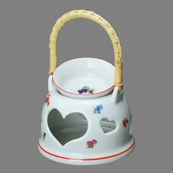 Český porcelán, Dubí Aromalampa dvoudílná rakouská házenka s červenou linkou