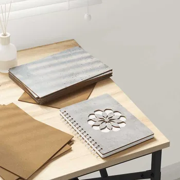 Vánoční dekorace vidaXL Dekorační panely 50 pcs Betonově šedá 15 x 21 x 0.27 cm