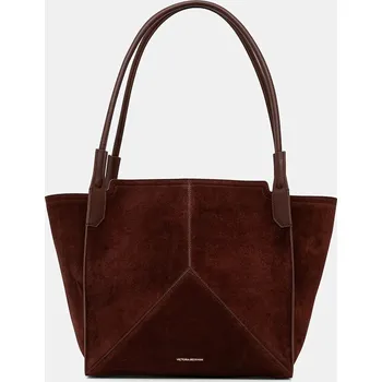 Kabelka Kožená kabelka Victoria Beckham B325AAC006914A hnědá 89X, vel. ONE SIZE