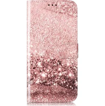 Pouzdro na tablet VSECHNONAMOBIL 97960 ART Peněženkový kryt pro Honor 200 Smart 5G ROSE GLITTER