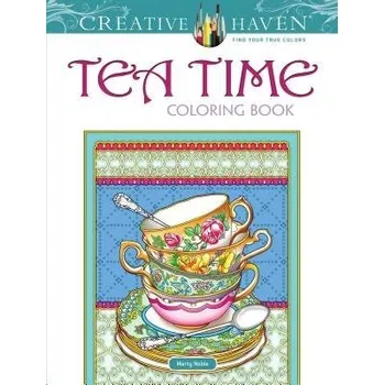 Cizojazyčná kniha Creative Haven Teatime Coloring Book - Noble, Marty