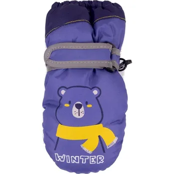 Dívčí tričko YOCLUB REN-0329 Dětské lyžařské rukavice džínovina 10 cm