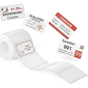 Samolepící etiketa Niimbot náhradní dvoubarevné štítky pro tiskárnu B21 Pro Bílá / 50 x 30 mm (230 ks/role)