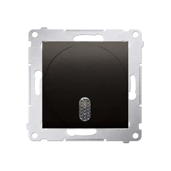 Elektrická zásuvka Zvonek elektronický (přístroj s krytem), 8 – 12 V~, Simon 54, barva hnědá metalizovaná