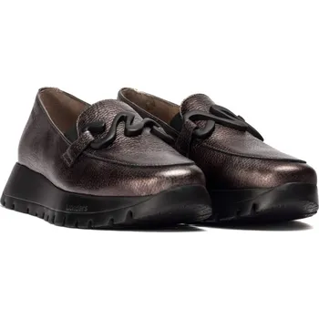 Dámské mokasíny WONDERS dámské mokasíny se sponou metalické bronzové | A-2494 PLOMO Velikost: 37