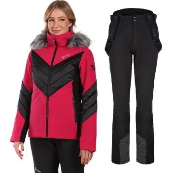 Dámský lyžařský komplet Lin PNK 34 + Rhea BLK 36