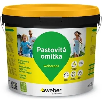 Omítka Omítka silikonsilikátová weberpas extraClean zrnitá 1,5 mm ZE5B 25 kg