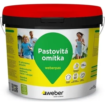 Omítka Omítka silikátová weberpas extraClean active zrnitá 2 mm FI4C 25 kg