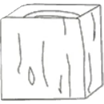 Zahradní obrubník Palisáda trám Ferobet Dřevěný program, natur reliéfní, 24 x 15 x 25 cm, Staré dřevo