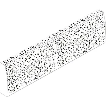 Zahradní obrubník Obrubník záhonový hranatý bez zámku Ferobet , 100 x 5 x 25 cm, Oblázek 8-16 mm