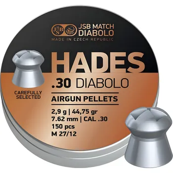Sportovní střelba Diabolo JSB Hades 150ks cal.7,62mm