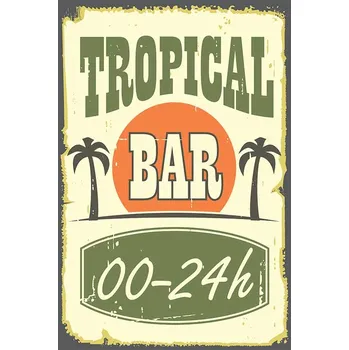Plechová cedule Cedule Tropical Bar