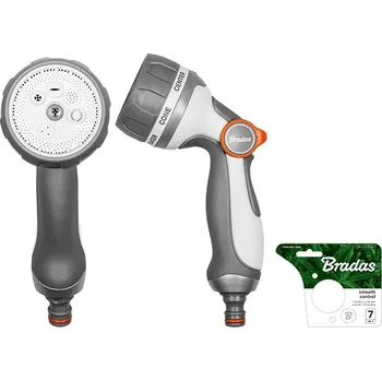 Zavlažování Kovová 7funkční nastavitelná zavlažovací pistole BRADAS White Line SMOOTH CONTROL WL-EN56M