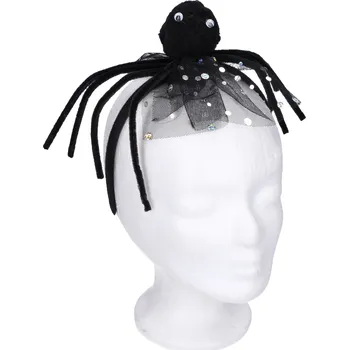 Karnevalový kostým Set karneval - čelenka s ozdobou černý pavouk