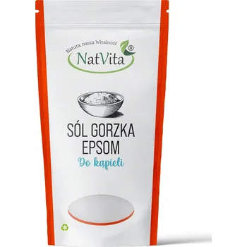 Koupelová sůl Epsomská sůl do koupele Natvita síran hořečnatý heptahydrát 1 kg