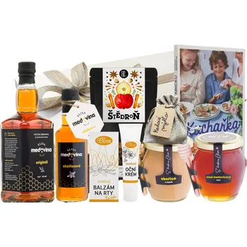 Dárkový potravinový koš Elisa - Dárkový box pro babičku + kniha