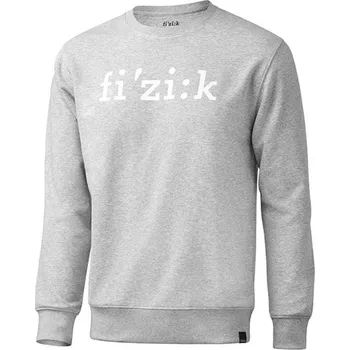 Pánská mikina mikina pánská FIZIK Sweatshirt GRAY LOGO - L