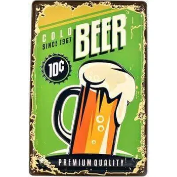 Plechová cedule Cedule Cold Beer