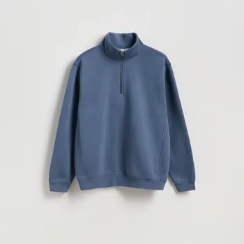 Pánská mikina Reserved - Mikina se stojáčkem - světle modrá - 6929H-50X - 6929H-50X-S