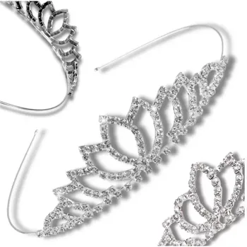 Čelenka J&W Dámská čelenka do vlasů Trasendus stříbrná One size