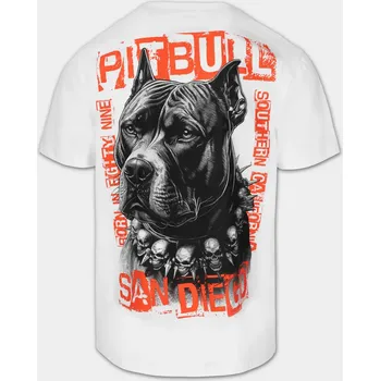 Pánské tričko PitBull West Coast Triko BLACKY - bílé XL