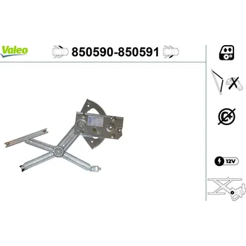 Stahovačka okna Zvedací zařízení oken VALEO 850590