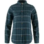 Fjällräven Övik Heavy Flannel Shirt Women Indigo Blue-Dark Navy modrá M