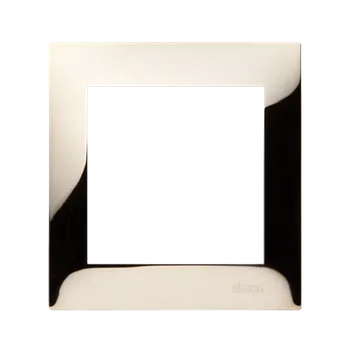 Elektrická zásuvka Rámeček 1 násobný, kovový, Simon 54, barva zlatá lesklá