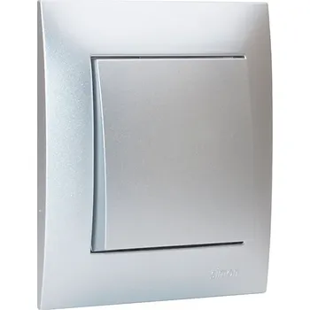 Elektrická zásuvka KS PREMIUM stříbrná