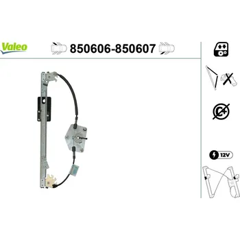 Stahovačka okna Zvedací zařízení oken VALEO 850606