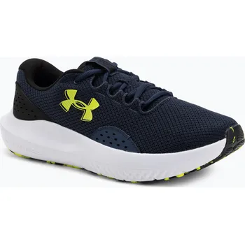 Pánská obuv Pánské běžecké boty Under Armour Charged Surge 4 washed navy/black/high vis yellow