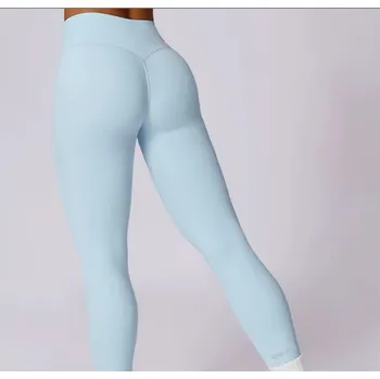 Dámské legíny Legíny be-AM FIT - světle modrá Velikost: M