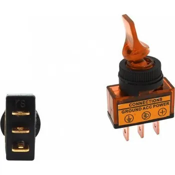 vypínač Páčkový vypínač Led žlutý