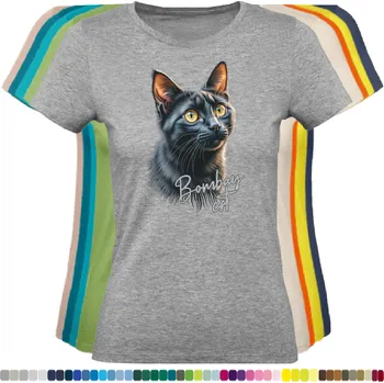 Dámské tričko damske-levne-bavlnene-tricko-digitalni-potisk-bombajska-kocka Barva: Grey melange - šedá směs, velikost: XXL