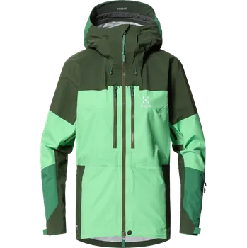 Dámská softshellová bunda Haglöfs Spitz GTX PRO Barva: Zelená, Velikost: L