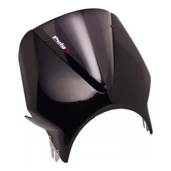 Plexi štít PUIG RETROVISIONS 003NF matná černá tmavá kouřová