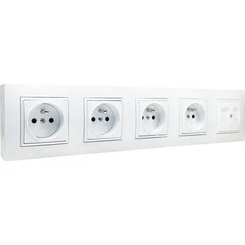 Elektrická zásuvka Ospel SA ARIA bílá