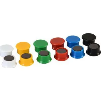 Dekorativní magnet RON 851 B/13 magnety kulaté 13 mm 14 ks barevné