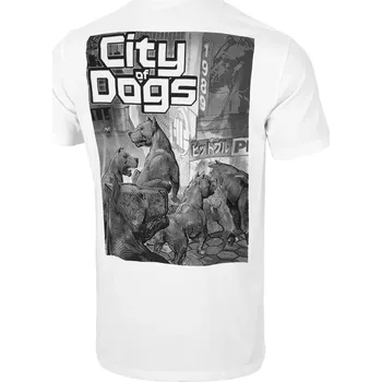 Pánská móda PitBull West Coast Triko City Of Dogs - bílé XL