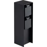 Zásuvkový sloupek DASTO 2SOC, 2x 230V, IP44, nerezová ocel, barva antracitová, povrchová montáž