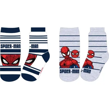 Spider Man - licence 2PACK chlapecké ponožky - Spider-Man 52341263, bílá / šedá Barva: Mix barev, Velikost: 27-30